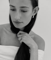 Puzzle Hoop Earrings. Silver - Monarc Jewellery