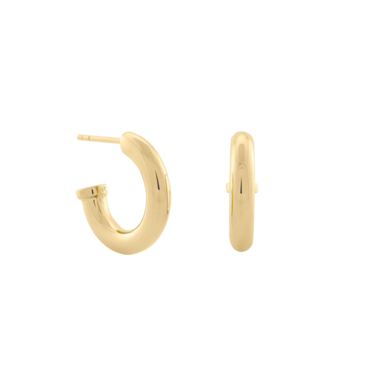 Hermione Hoop Earrings, Two-Tone. - Monarc Jewellery