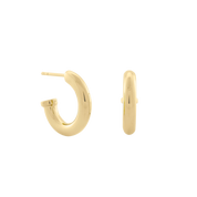 Hermione Hoop Earrings, Two-Tone. - Monarc Jewellery