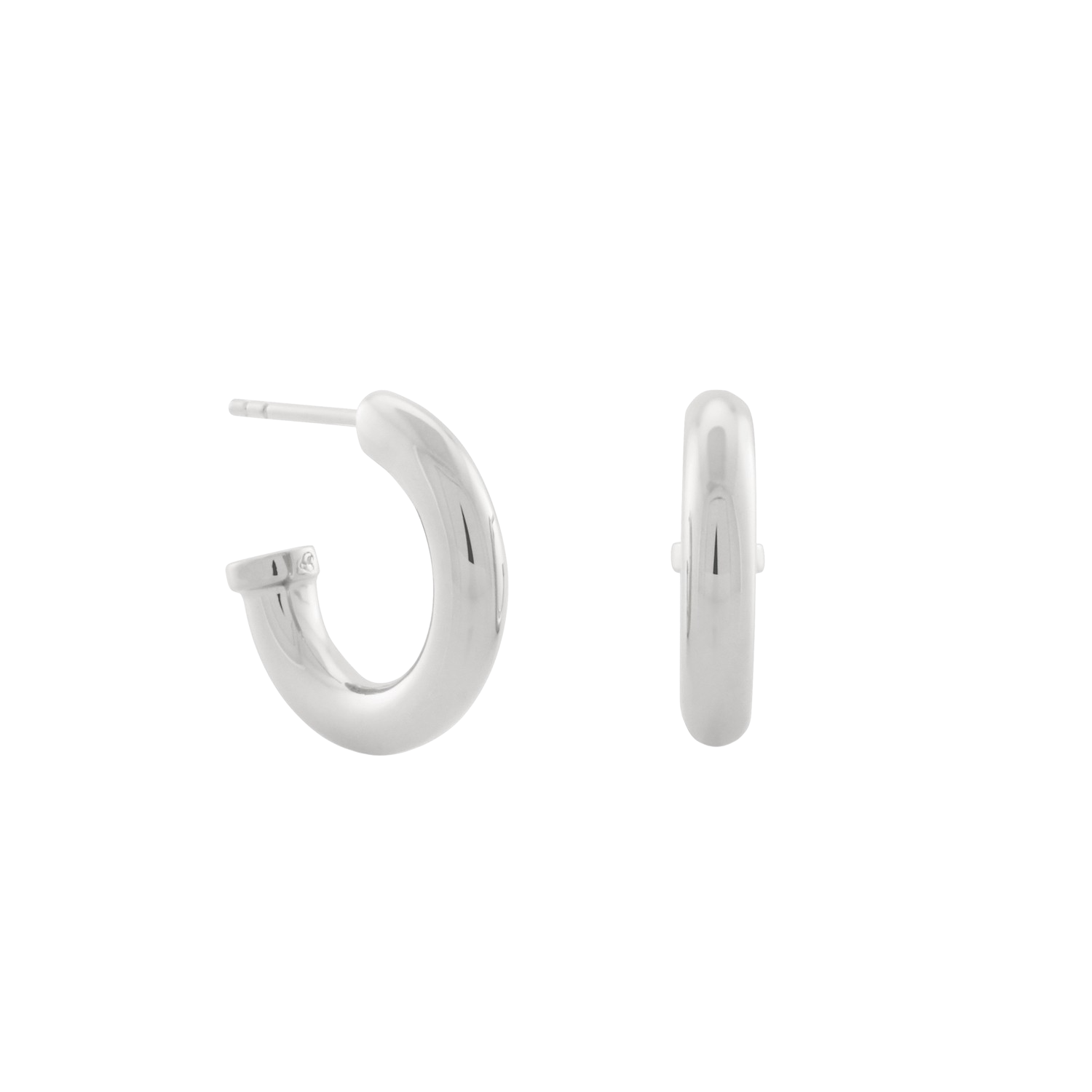 Hermione Hoop Earrings, Two-Tone. - Monarc Jewellery