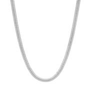Silky Tie Necklace. Sterling Silver - Monarc Jewellery
