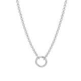 Cor Chain Necklace. Silver.
