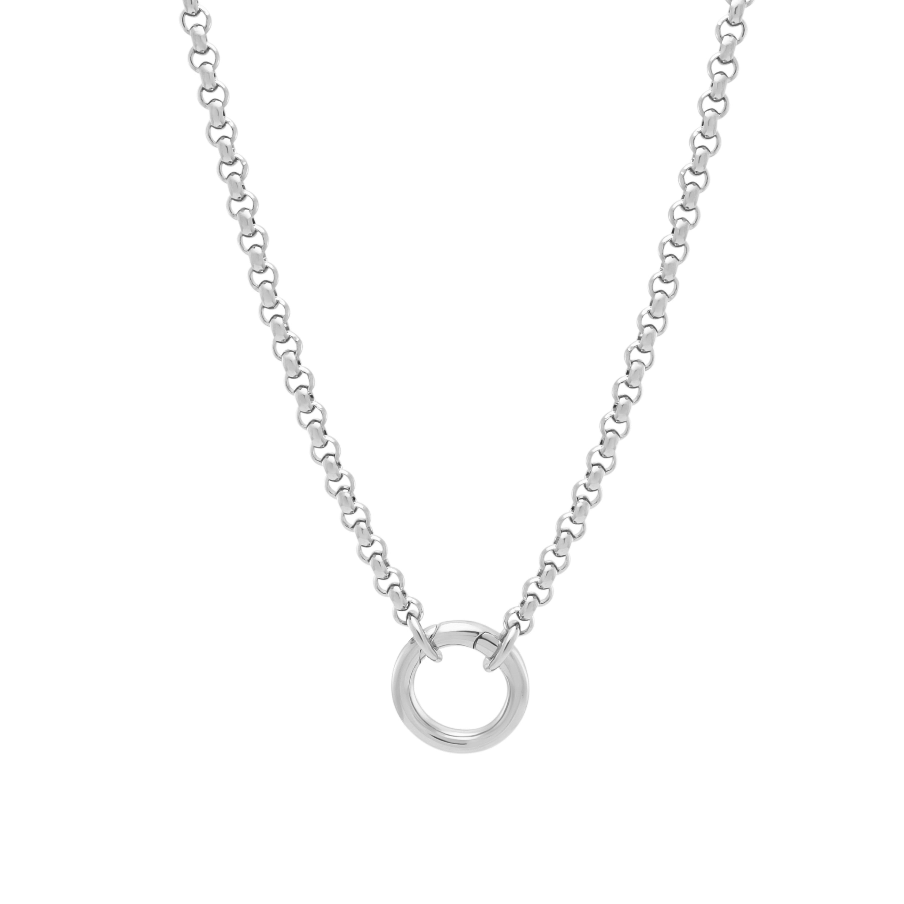 Cor Chain Necklace. Silver.