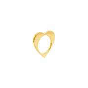 Romeus Heart Pendant / Charm. Gold Vermeil - Monarc Jewellery