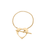 Romeus Heart Bracelet. Gold Vermeil - Monarc Jewellery