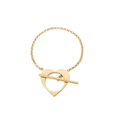 Romeus Heart Bracelet. Gold Vermeil
