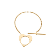 Romeus Heart Bracelet. Gold Vermeil - Monarc Jewellery