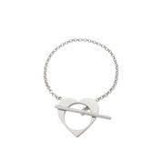 Romeus Heart Bracelet. Sterling Silver - Monarc Jewellery