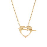 Romeus Heart Necklace. Gold Vermeil (BACK ORDER)