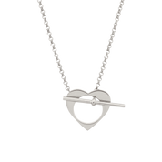 Romeus Heart Necklace. Sterling Silver - Monarc Jewellery