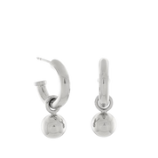 Scout Hoop & Ball Earrings, Sterling Silver - Monarc Jewellery