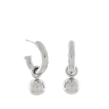 Scout Hoop & Ball Earrings, Sterling Silver