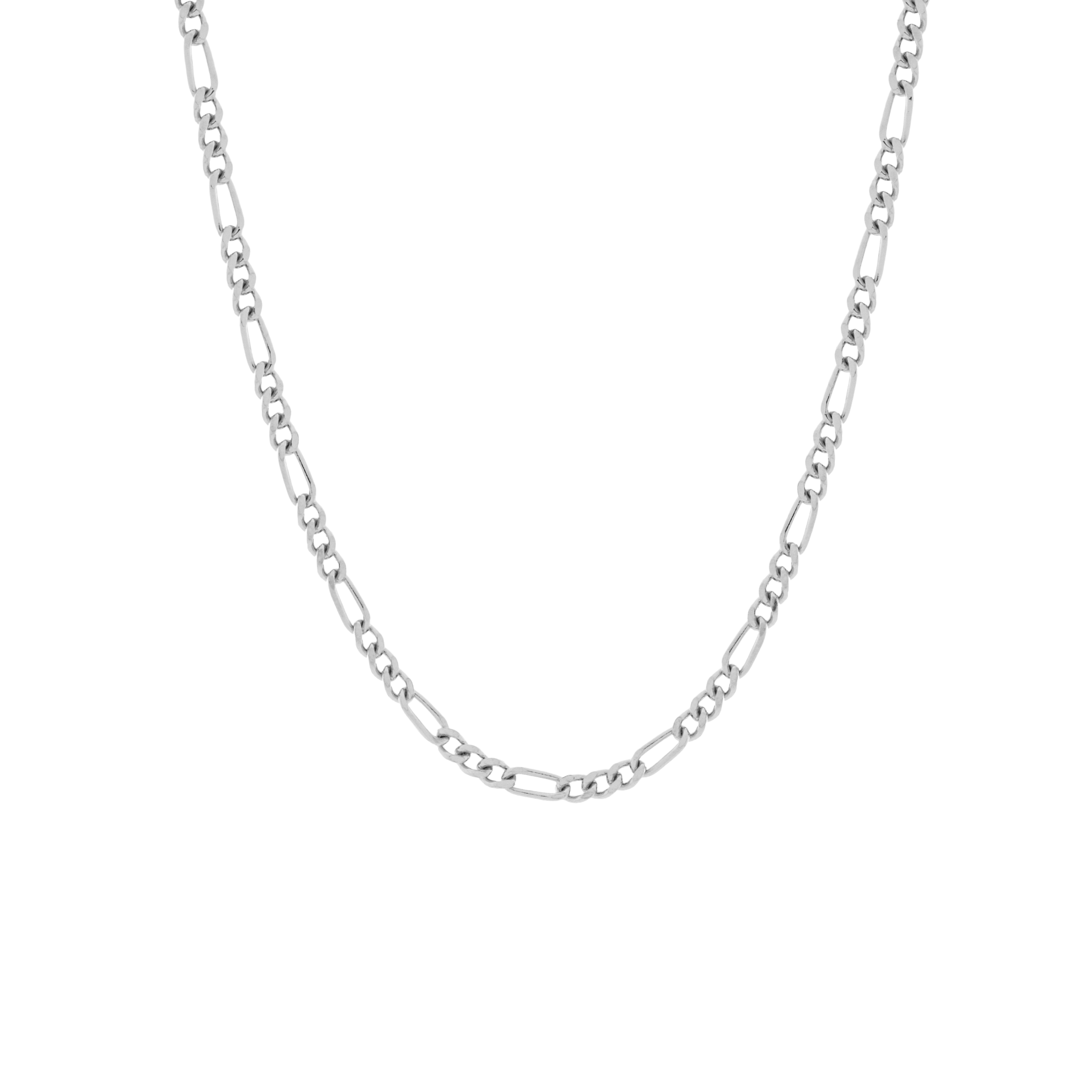 Seville Chain Necklace. Silver - Monarc Jewellery