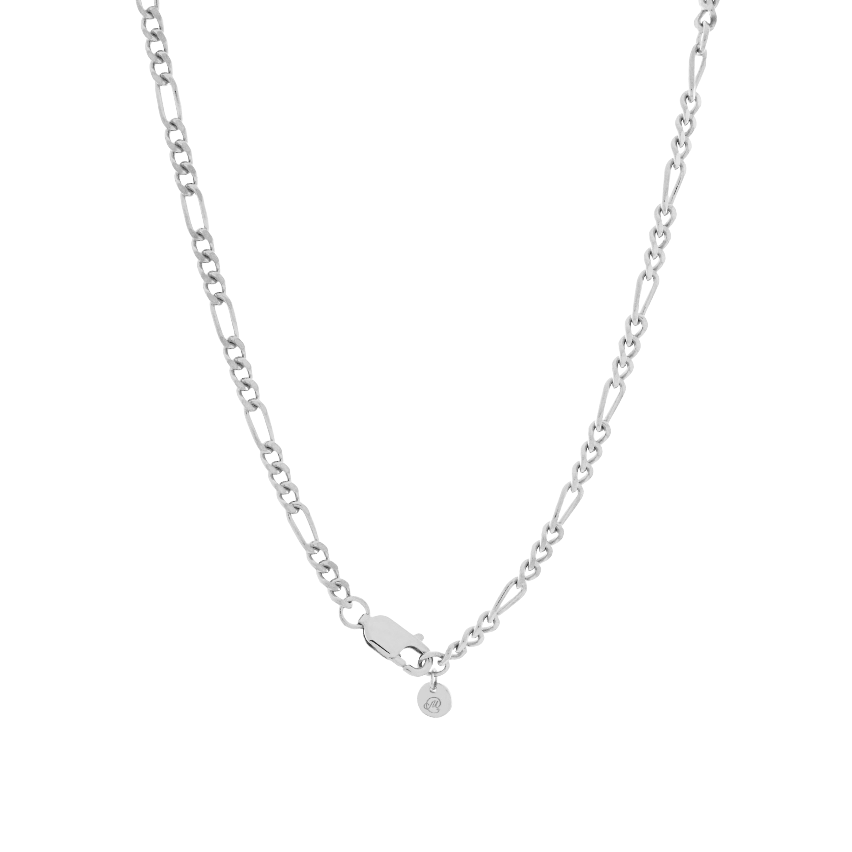 Seville Chain Necklace. Silver - Monarc Jewellery