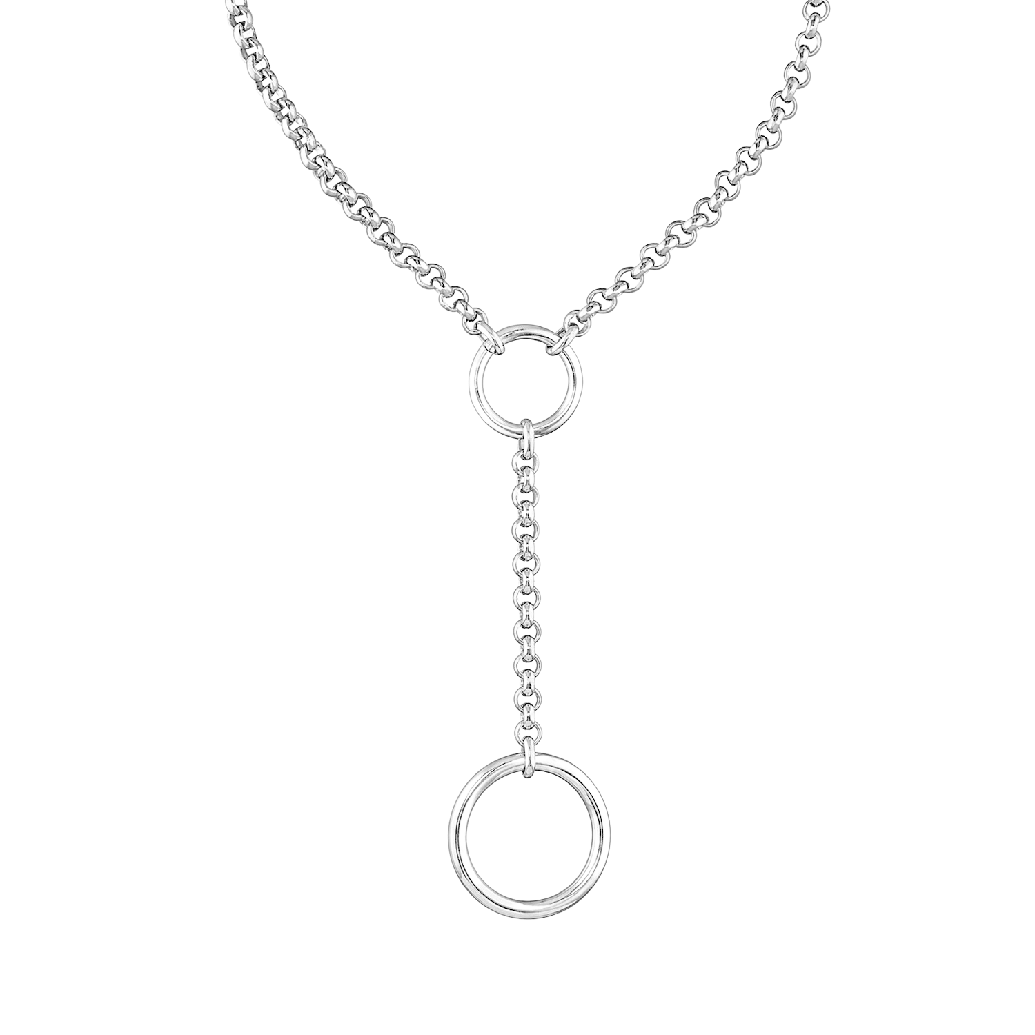 The Edie Rolo Necklace. Sterling Silver.