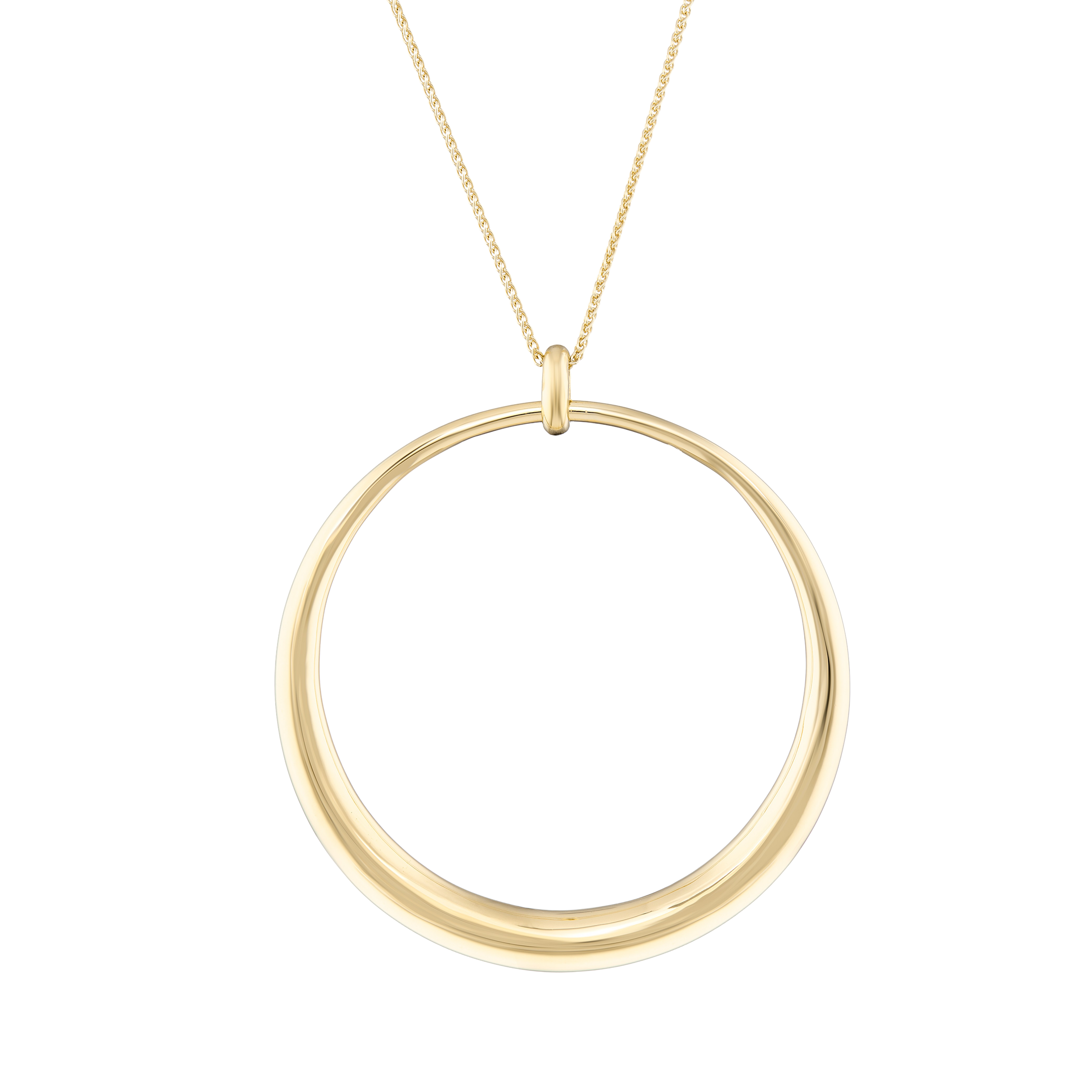 The Ovo Necklace, Long. Gold Vermeil. - Monarc Jewellery