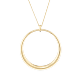 The Ovo Necklace, Long. Gold Vermeil.