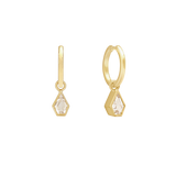 Maison Charm Huggie Hoops, Gold Vermeil. Co-Designer Amy Fraser
