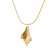Praesidio Shell Necklace, Gold Vermeil. Co-Designer Christina Macpherson - Monarc Jewellery