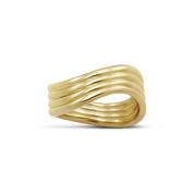 Nymph Wave Ring. Gold Vermeil