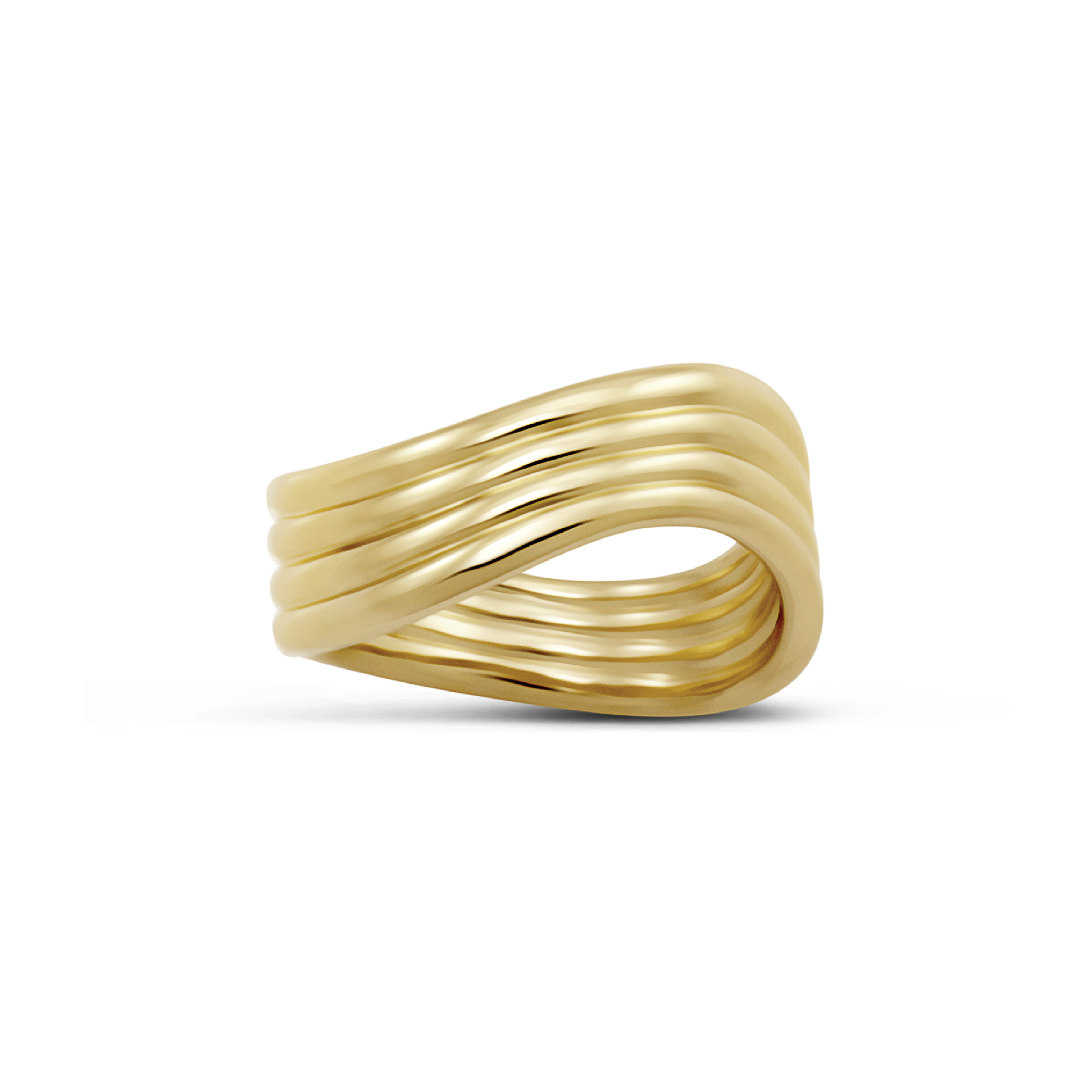 Nymph Wave Ring. Gold Vermeil