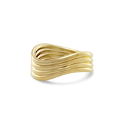 Nymph Wave Ring. Gold Vermeil