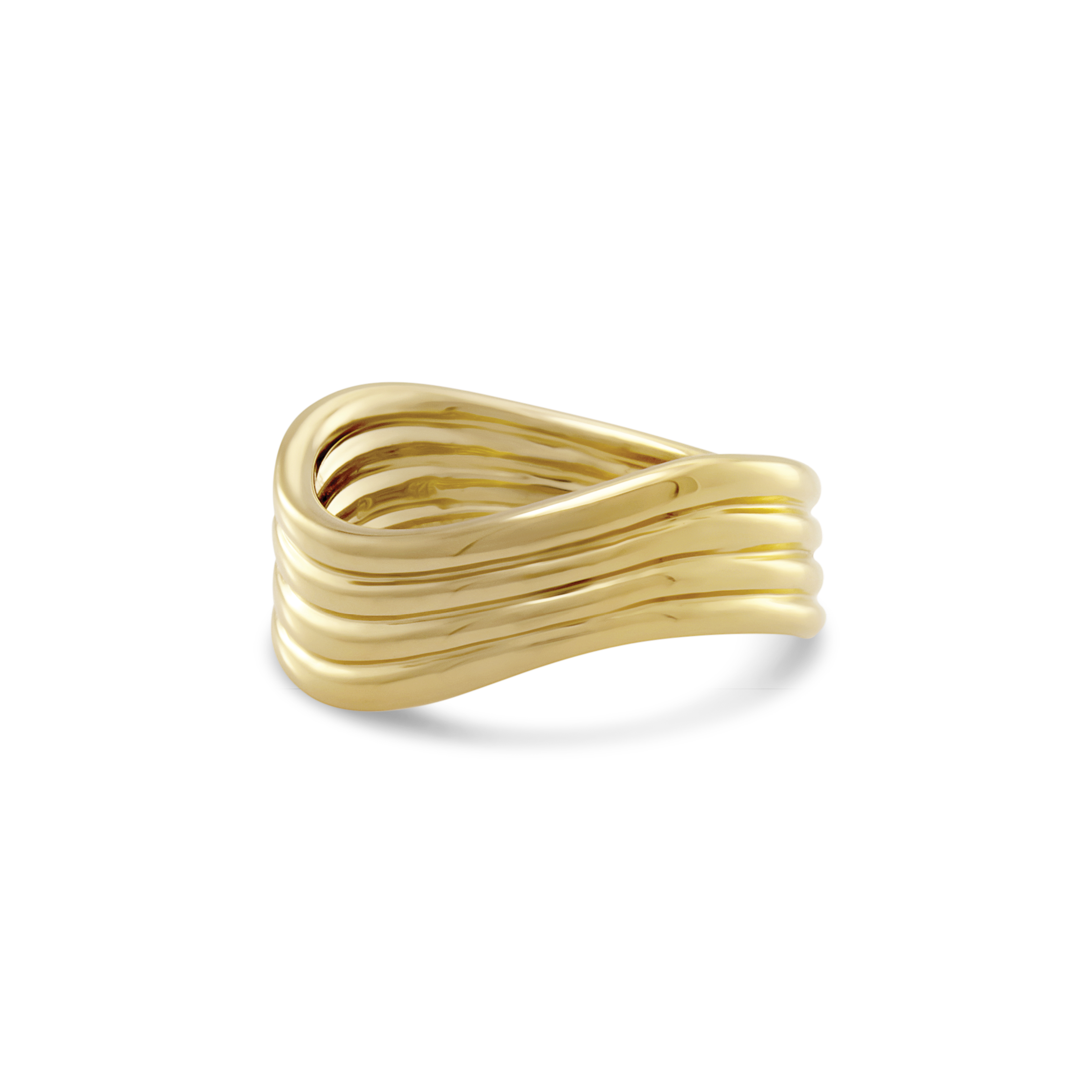 Nymph Wave Ring. Gold Vermeil