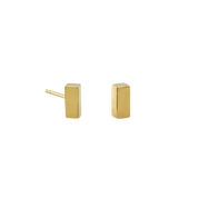 Pillar Stud Earring, Gold Vermeil - Monarc Jewellery