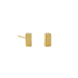 Pillar Stud Earring, Gold Vermeil