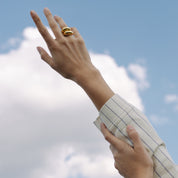 Courbure Ring. Gold Vermeil - Monarc Jewellery