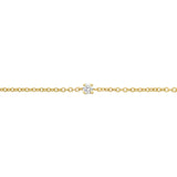 BONDED DIAMOND-SET CABLE CHAIN, 9k Yellow Gold