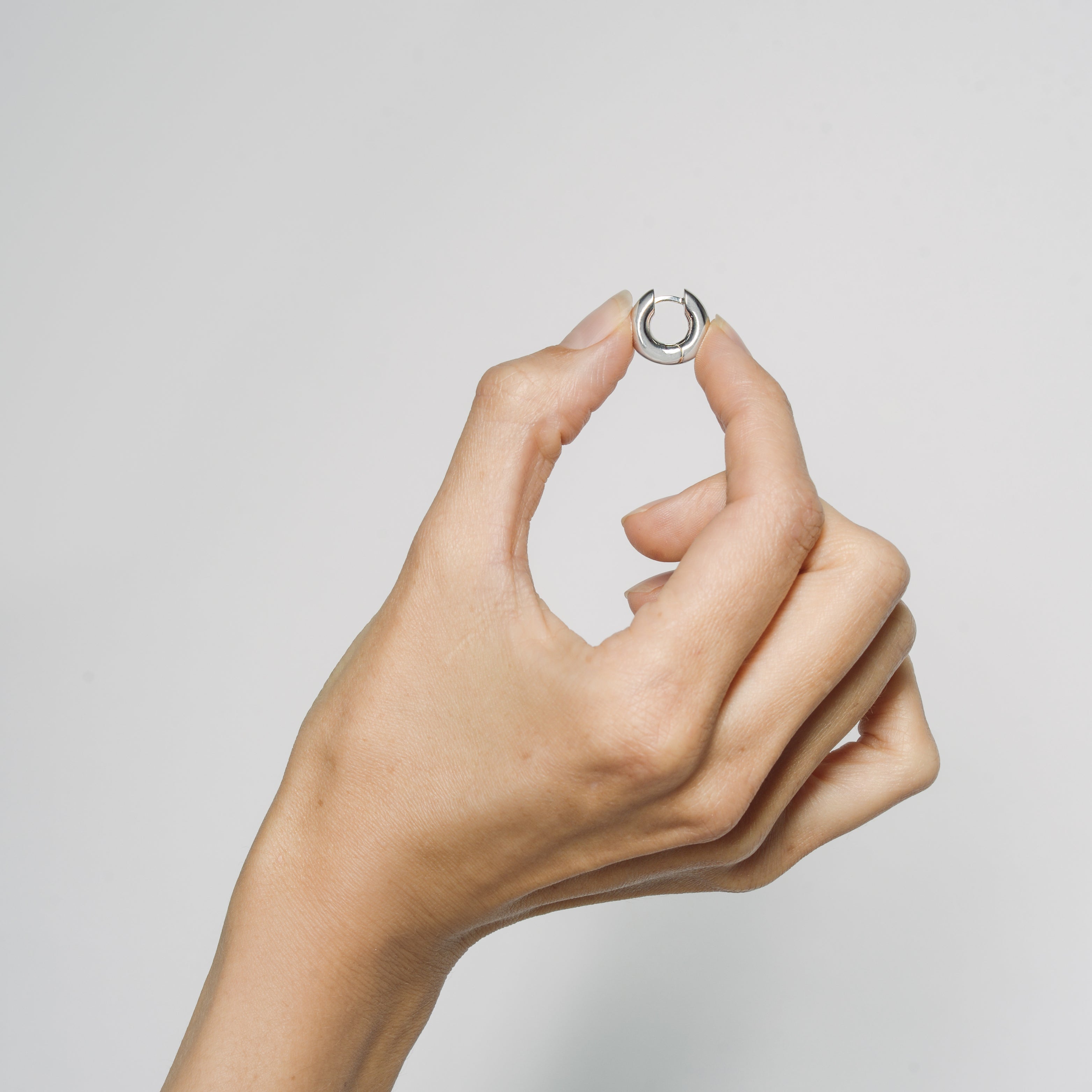 The Anita Huggie Hoop. Sterling Silver - Monarc Jewellery