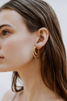 Cleopatra Double Hoop Earrings. 9k Yellow Gold - MONARC CONCIERGE