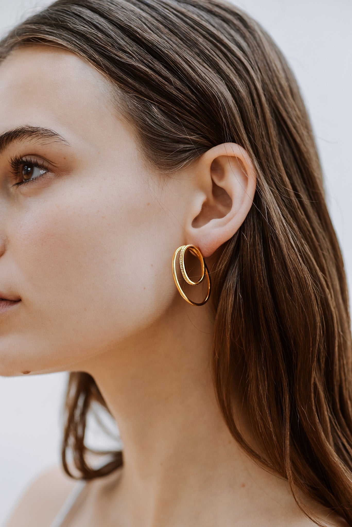 Double loop earrings on sale