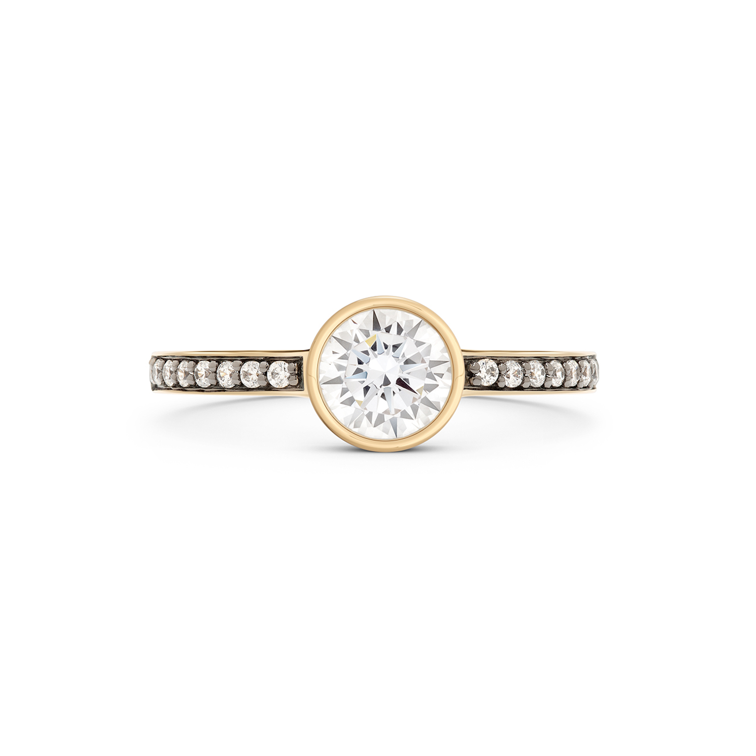 Cleopatra Diamond Ring, 18k Yellow Gold – Monarc Jewellery