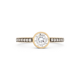 Cleopatra Diamond Ring. 18k Yellow Gold