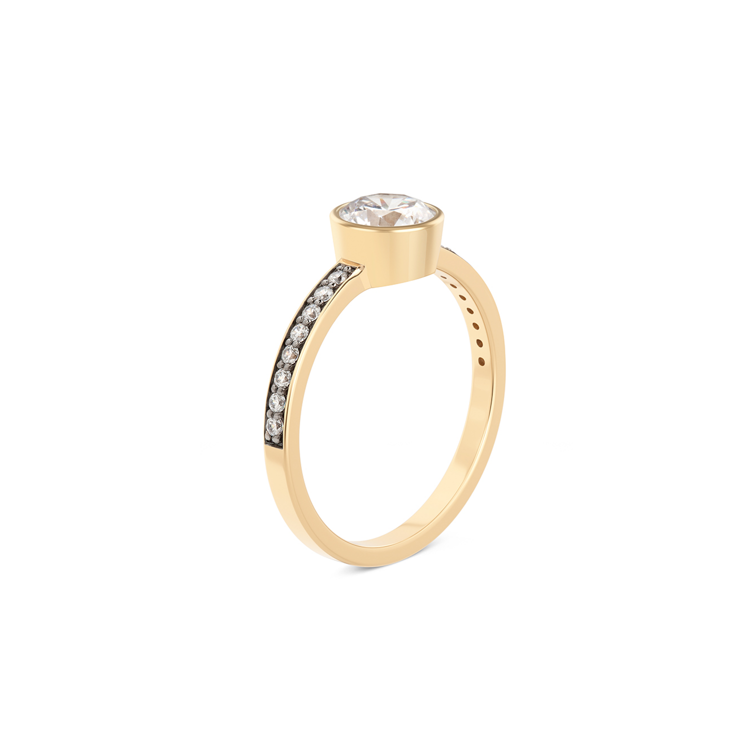 Cleopatra Diamond Ring. 18k Yellow Gold - MONARC CONCIERGE
