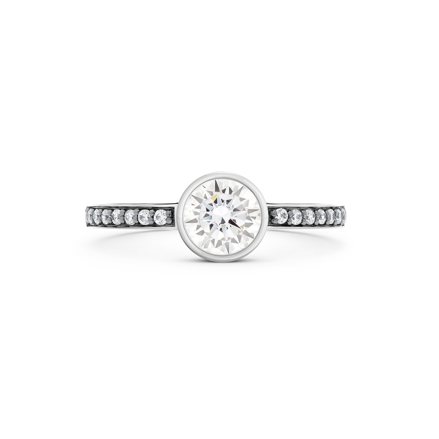 Cleopatra Diamond Ring, 18k White Gold or Platinum – Monarc Jewellery