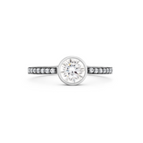 Cleopatra Diamond Ring. 18k White Gold or Platinum