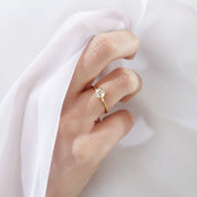 Coeur Diamond Solitaire Ring. 18k Yellow Gold - MONARC CONCIERGE
