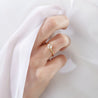 Coeur Diamond Solitaire Ring. 18k White Gold or Platinum - MONARC CONCIERGE