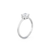 Coeur Diamond Solitaire Ring. 18k White Gold or Platinum - MONARC CONCIERGE