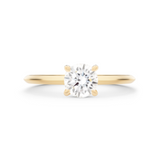 Coeur Diamond Solitaire Ring. 18k Yellow Gold - MONARC CONCIERGE