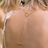 Corda T-Bar Necklace. Gold Vermeil. - MONARC CONCIERGE