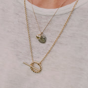 Corda T-Bar Necklace. Gold Vermeil. - MONARC CONCIERGE