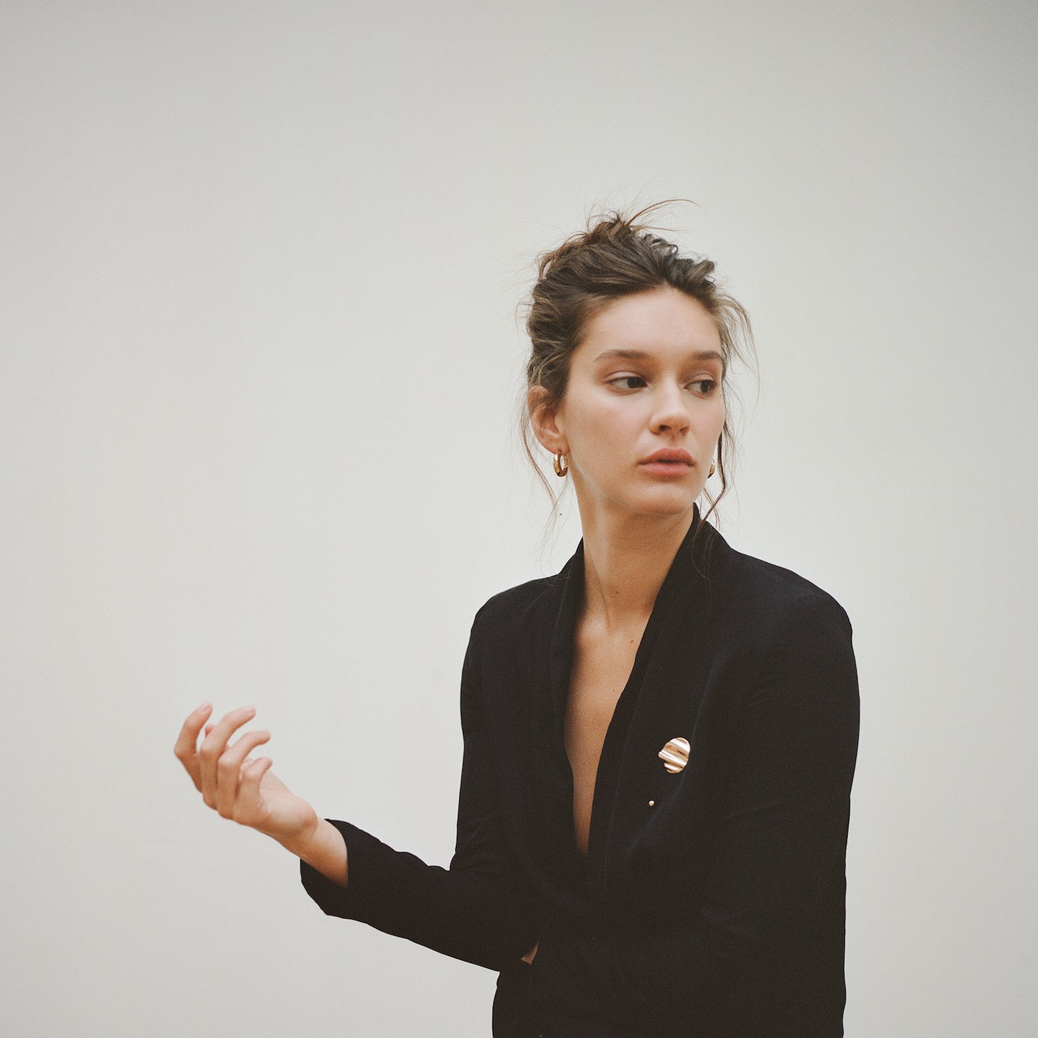 Courbure Hoop Earrings. Gold Vermeil. - MONARC CONCIERGE