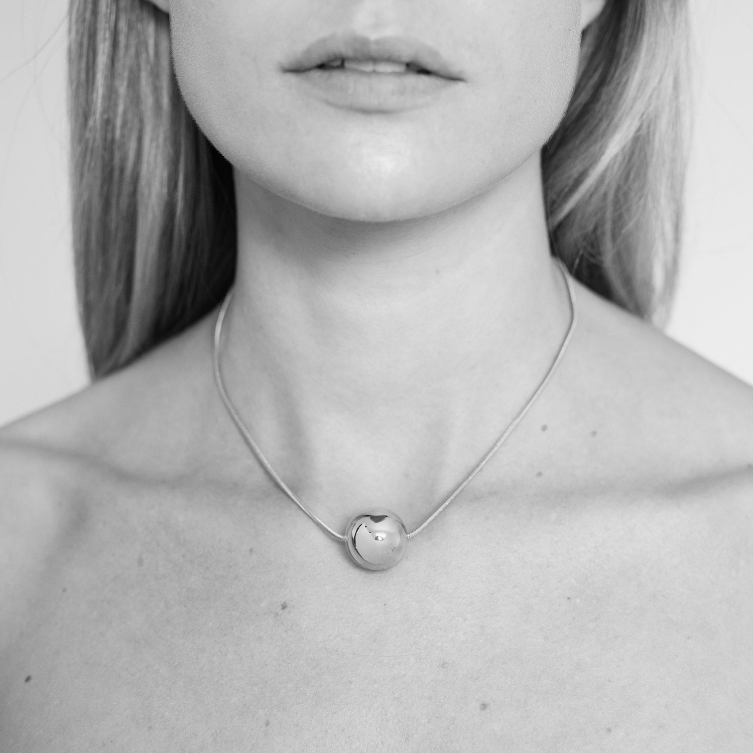 Josephine Orb Necklace, Gold Vermeil