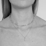 Suitor Chain Necklace. Sterling Silver - Monarc Jewellery