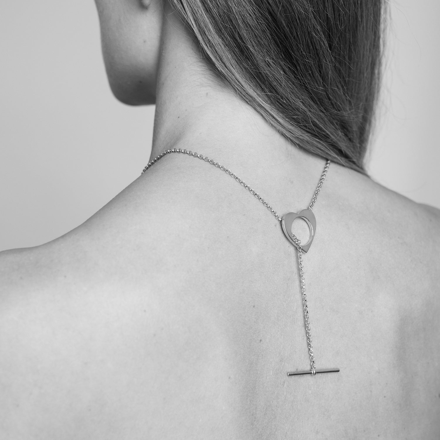 Romeus Heart Necklace. Sterling Silver