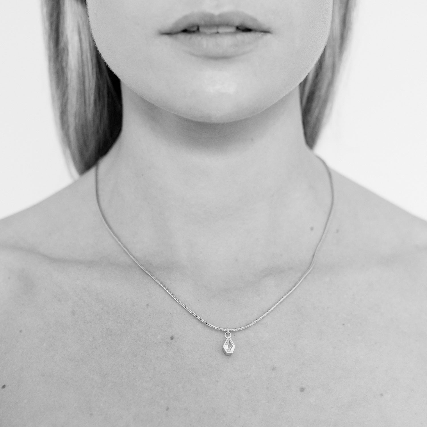 Maison Necklace, Silver. Co-Designer Amy Fraser